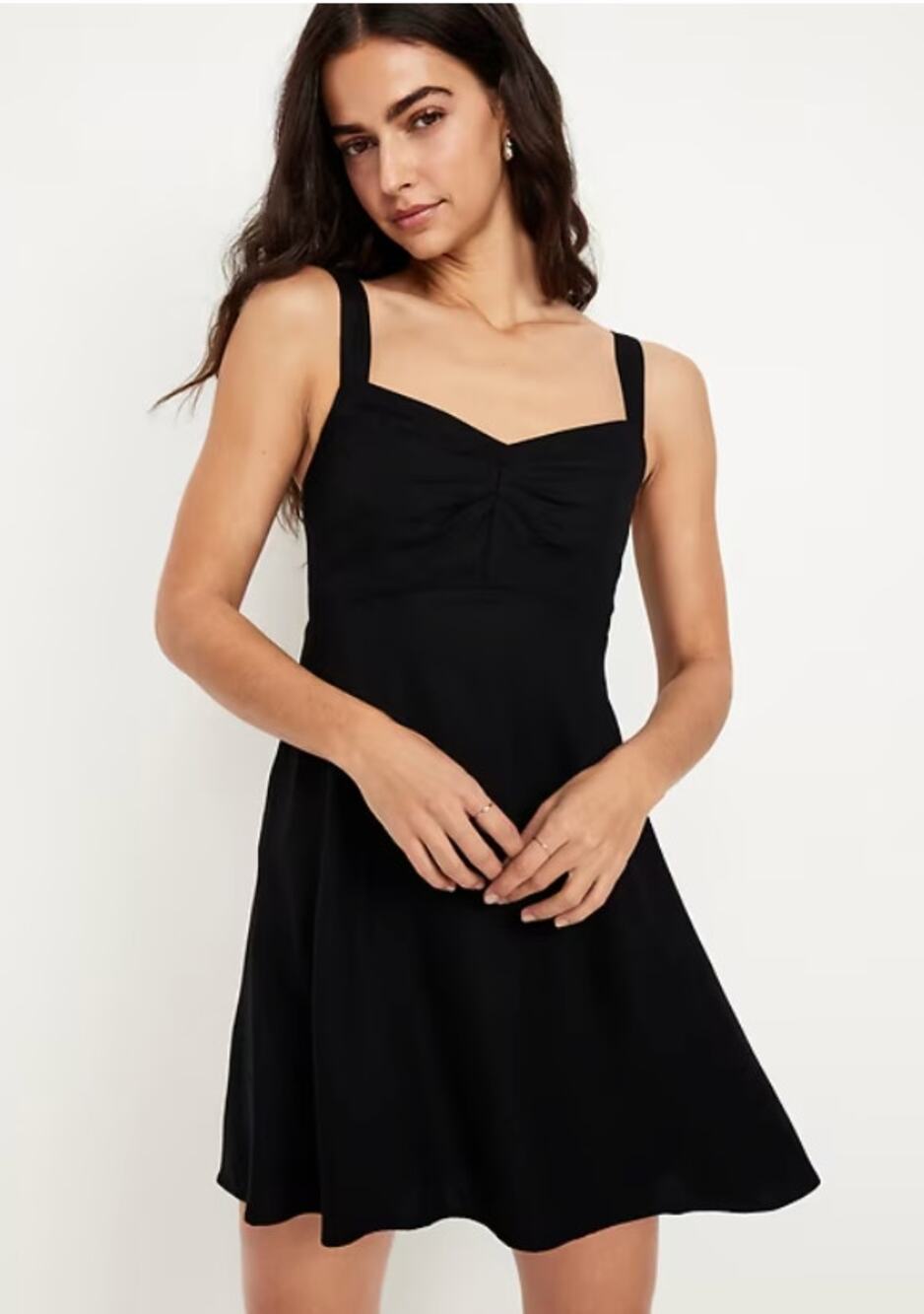 Old Navy Fit and Flare Cami in Black size 3X